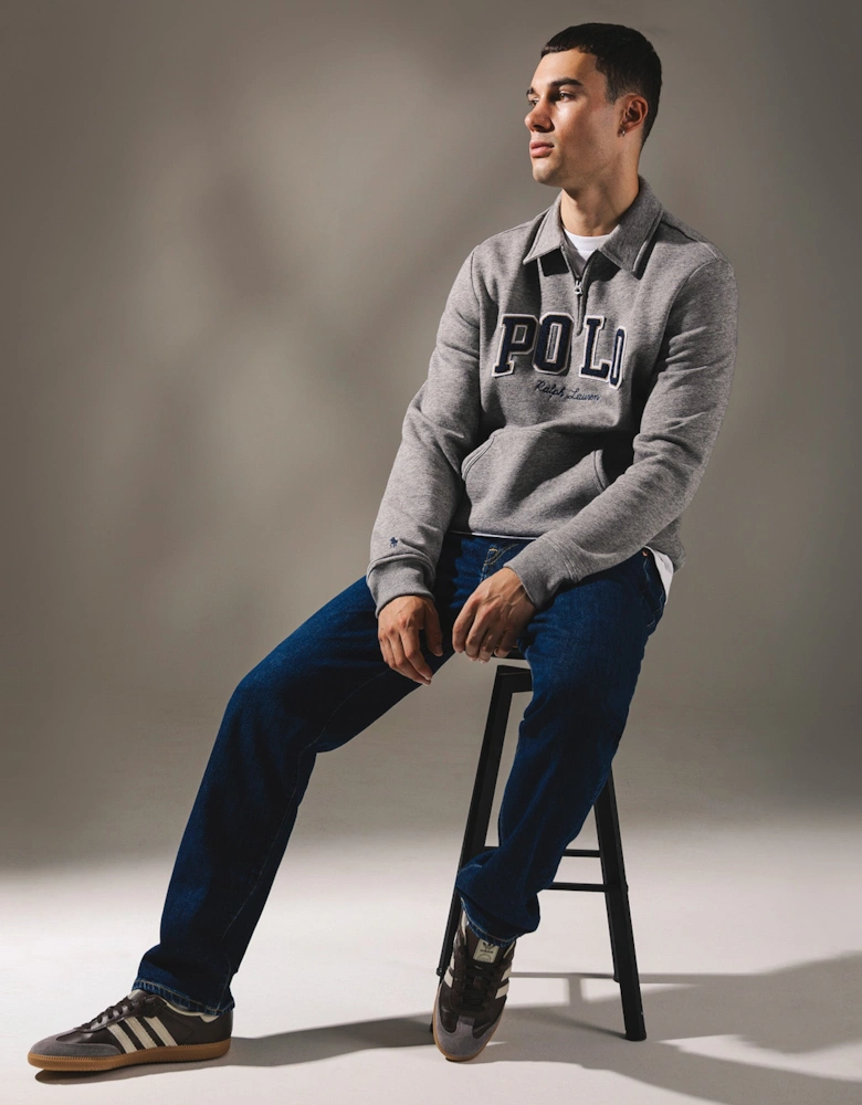 The RL Logo Collared Sweatshirt
