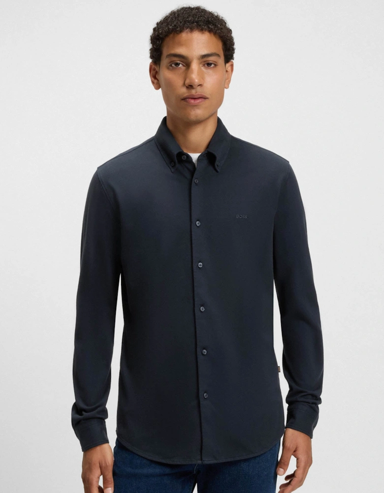 BOSS Orange Myjersey Mens Shirt - Dark Blue 404