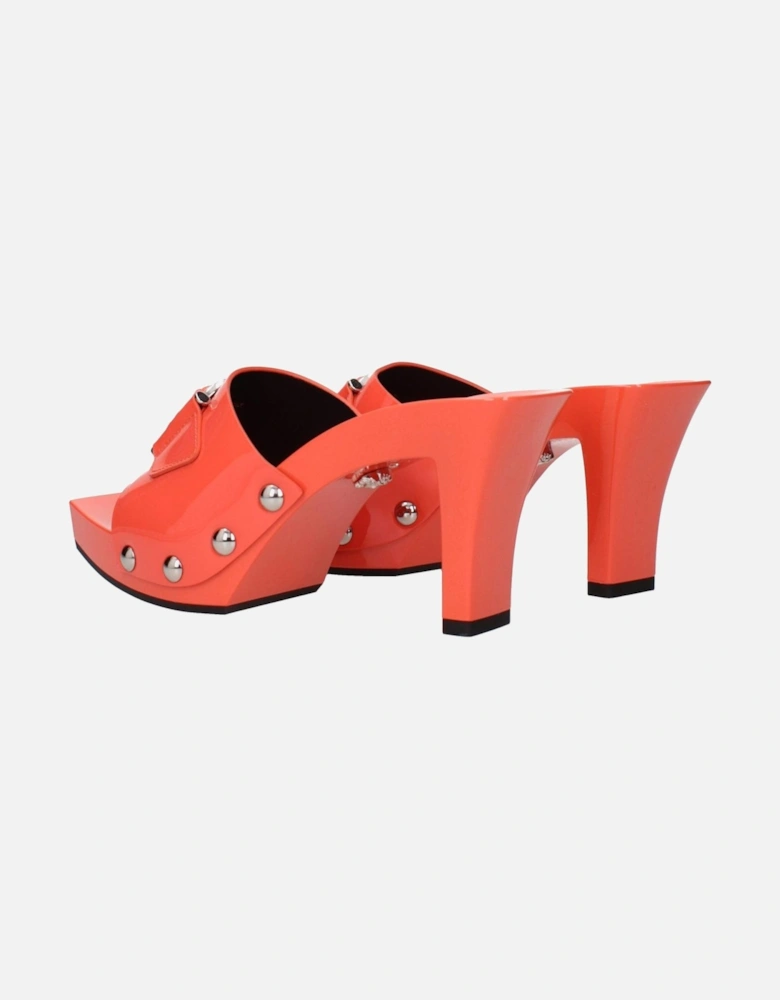 Classic Leather Slip-On Sneakers Women - Orange Sandals