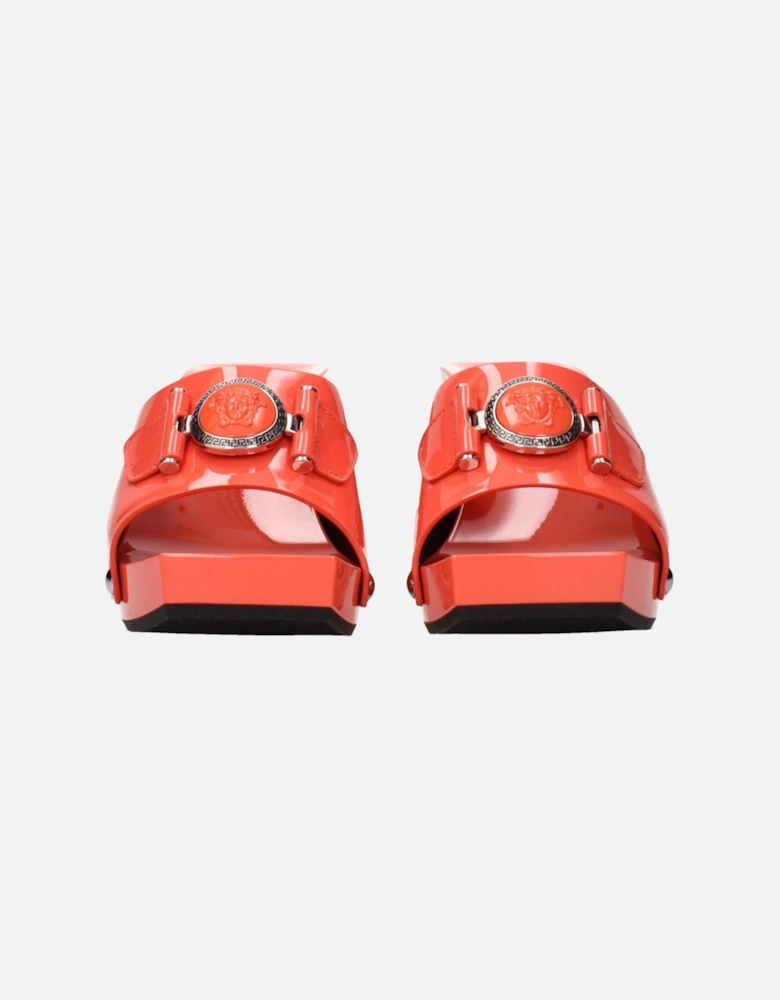 Classic Leather Slip-On Sneakers Women - Orange Sandals