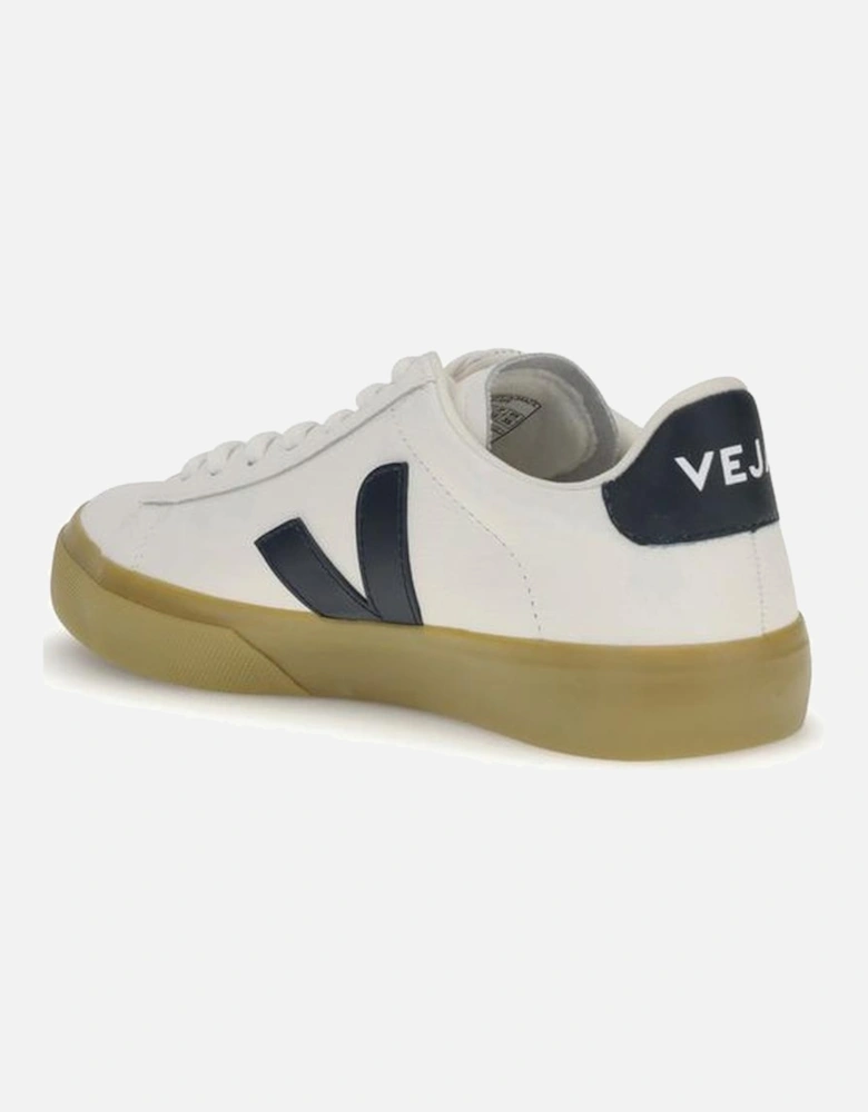 Organic Leather Lace-Up Sneakers with Rubber Sole Women - White