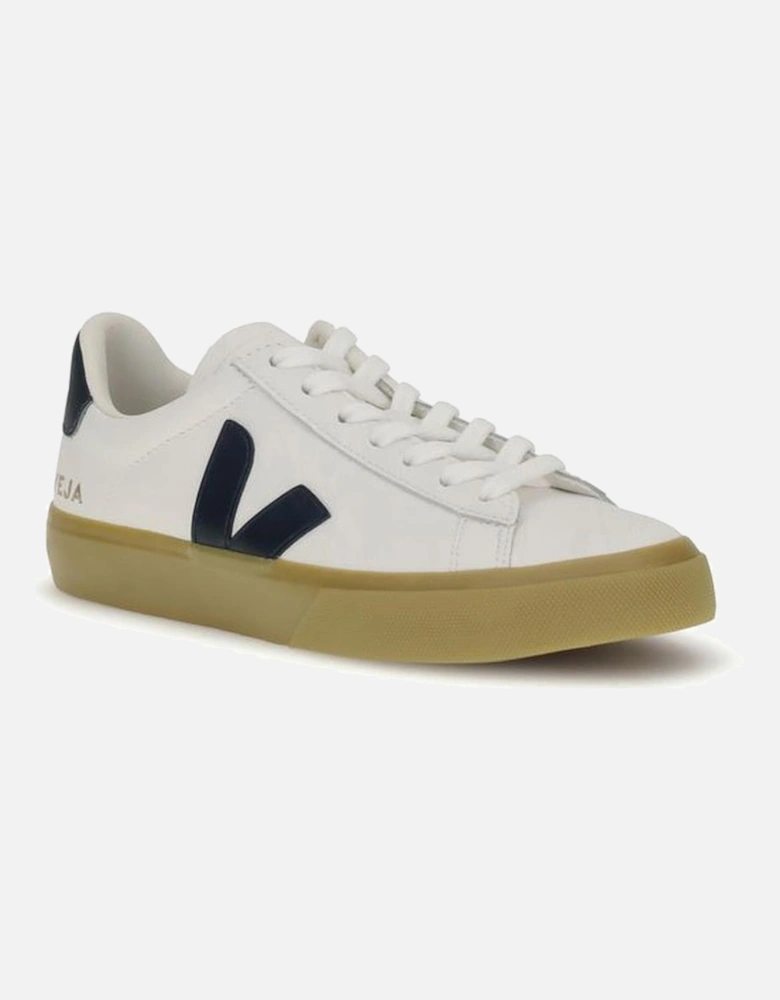 Organic Leather Lace-Up Sneakers with Rubber Sole Women - White