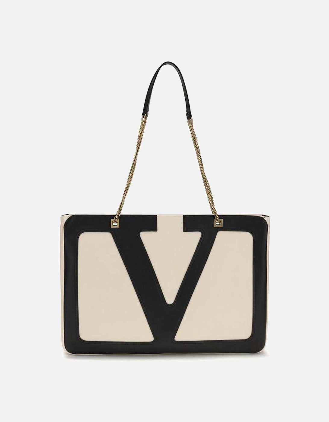 Large Viva Superstar Shoulder Bag with VLogo Women - Cream, 5 of 4