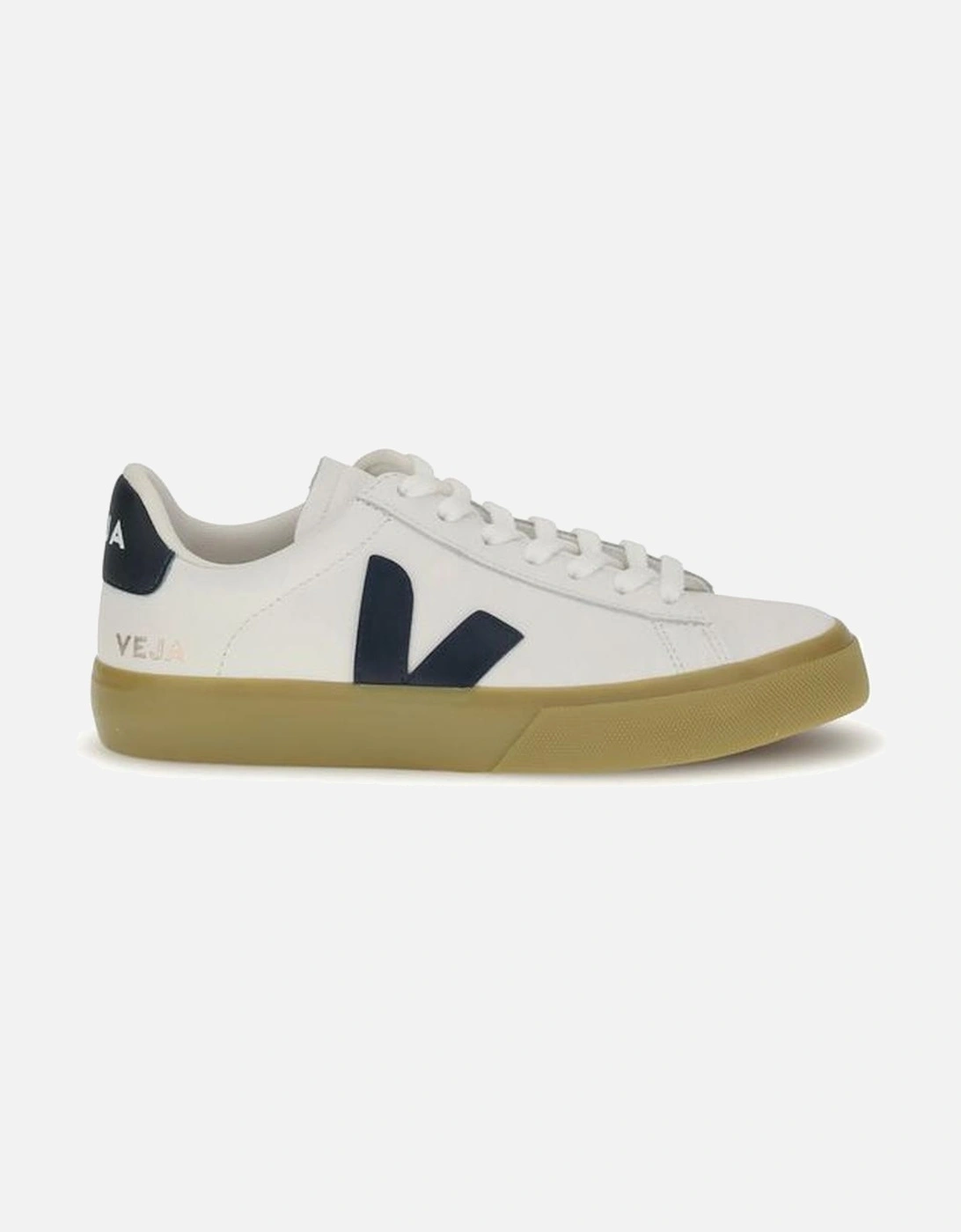 Organic Leather Lace-Up Sneakers with Rubber Sole Women - White, 5 of 4