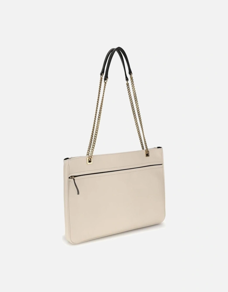 Medium Viva Superstar Leather Shoulder Bag Women - Cream