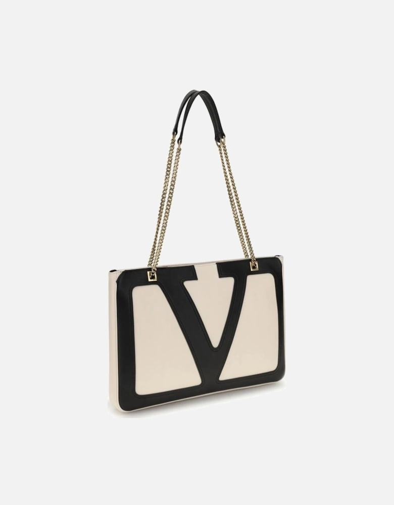 Medium Viva Superstar Leather Shoulder Bag Women - Cream