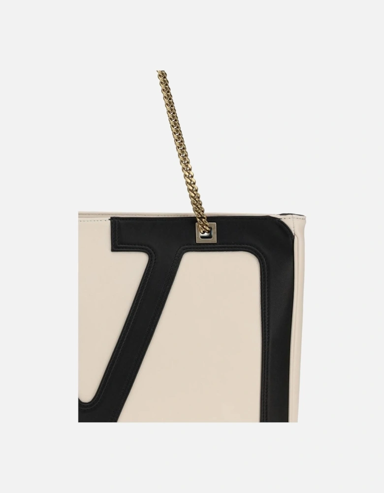 Medium Viva Superstar Leather Shoulder Bag Women - Cream