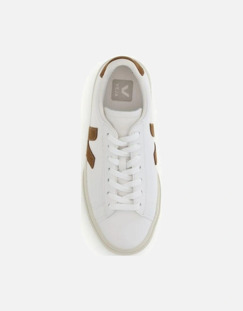 Organic Leather Lace-Up Sneakers Women - White