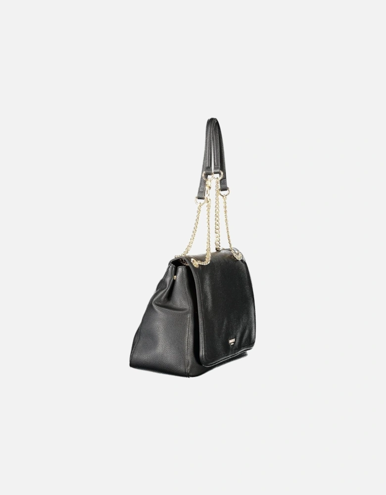 Chic Shoulder Bag with Chain Handles Women - Black Handbags