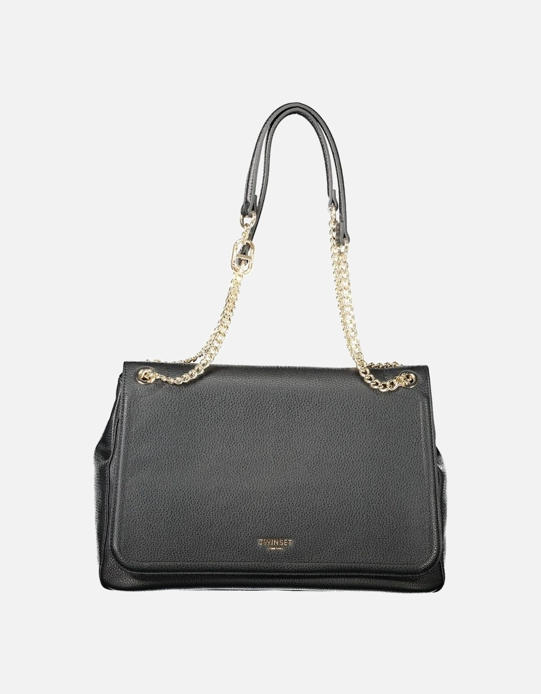 Chic Shoulder Bag with Chain Handles Women - Black Handbags, 4 of 3