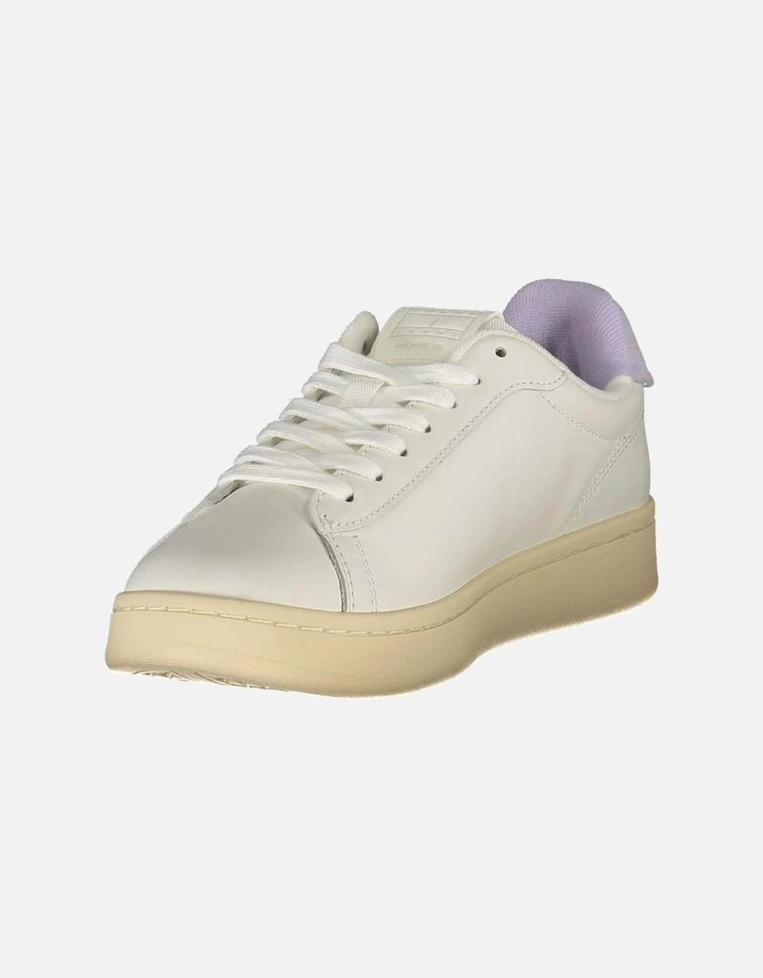 Removable Footbed Sneakers with Wisteria Accents Women - White
