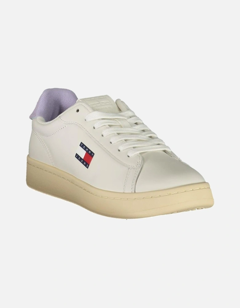 Removable Footbed Sneakers with Wisteria Accents Women - White