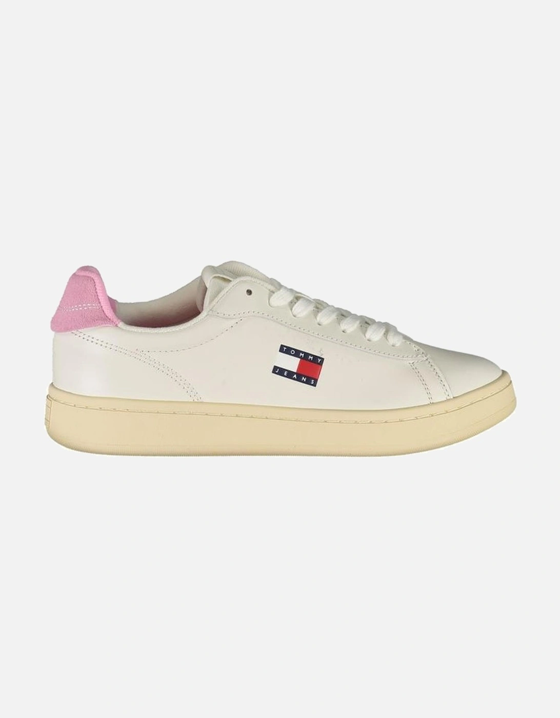 Preppy Chic Sneakers with Pink Accents Women - White, 4 of 3