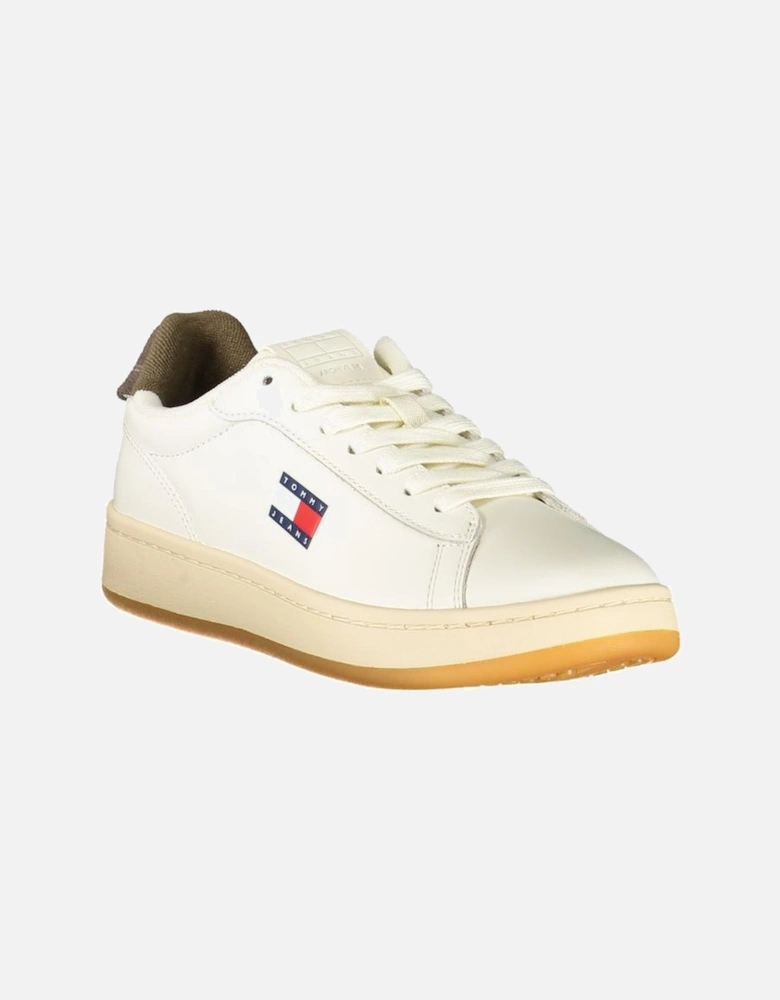 Sporty Luxury Sneakers with Removable Footbed Women - White