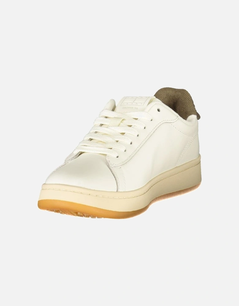 Sporty Luxury Sneakers with Removable Footbed Women - White