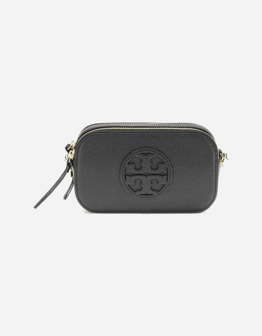 Calf Leather Mini Crossbody Bag Women - Black Shoulder Bags, 5 of 4