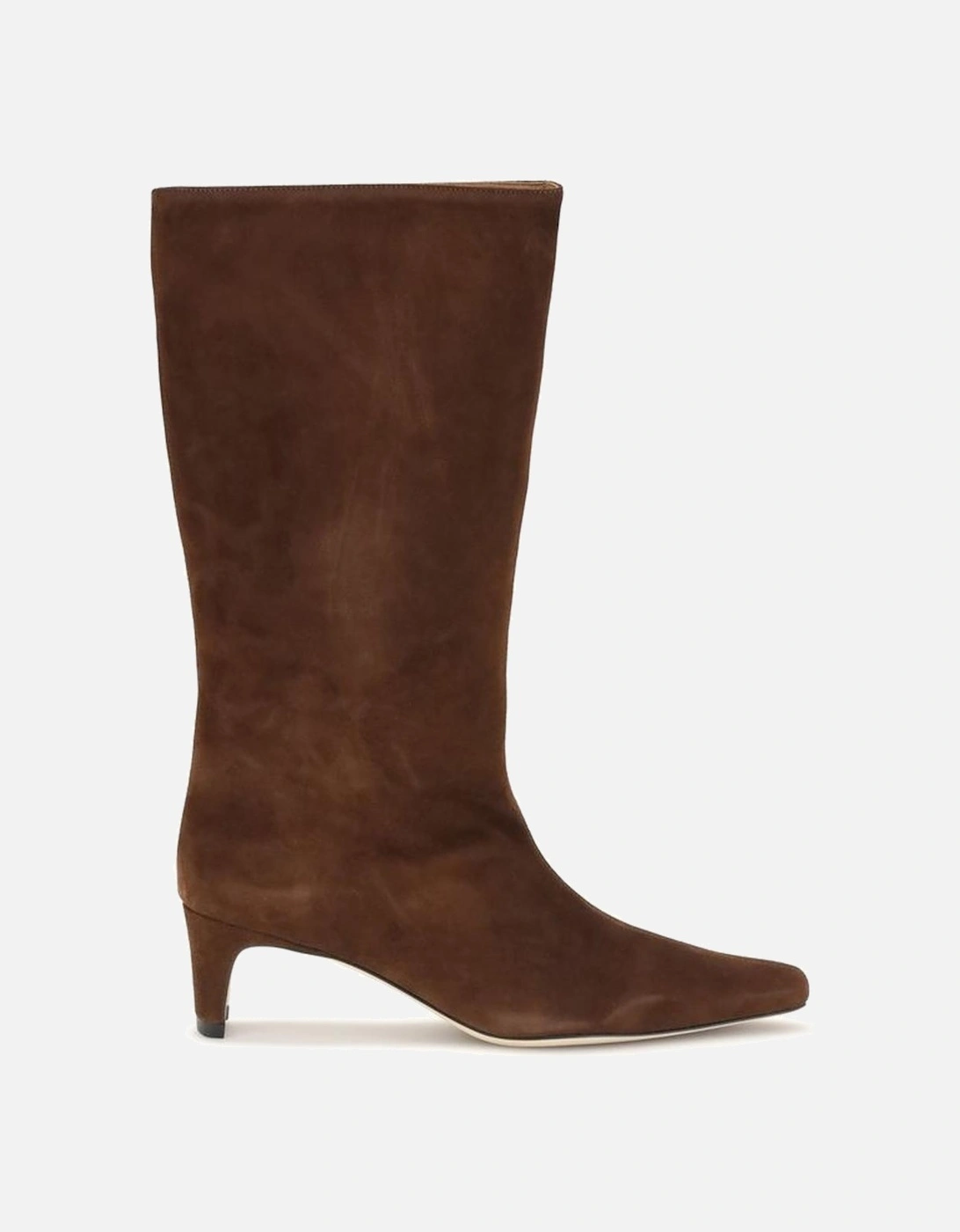 High-Top Leather Sneakers with Lace-Up Detail Women - Brown Boots, 4 of 3
