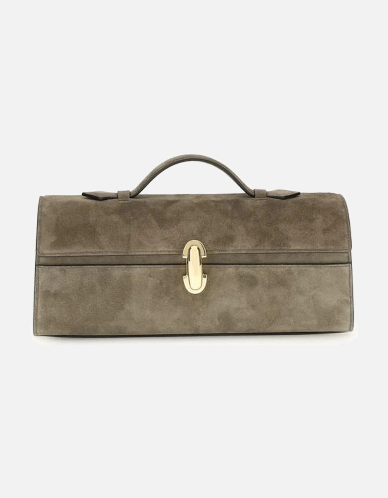 Leather Low-Top Sneakers with Rubber Sole Women - Gray Handbags