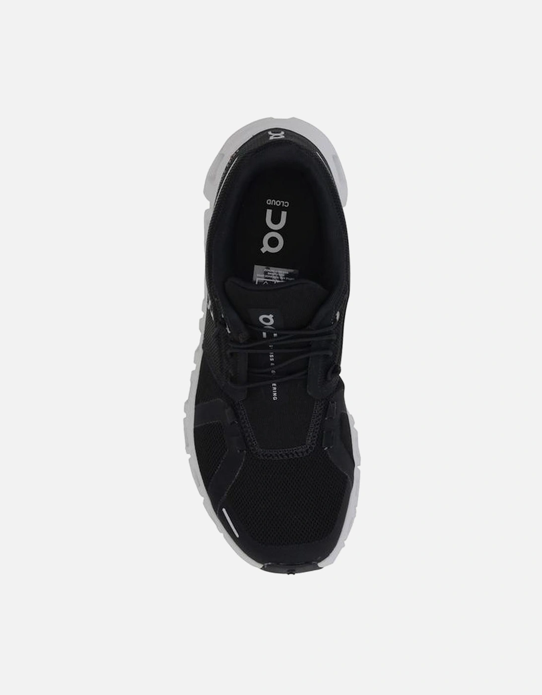 Polyester Upper Rubber Sole Sneakers Women - Black And White