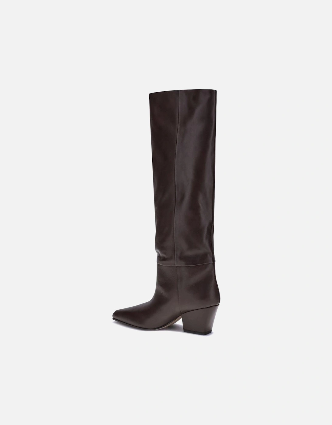 Tall Jane Almond Toe Texan Heel Boots Women - Brown