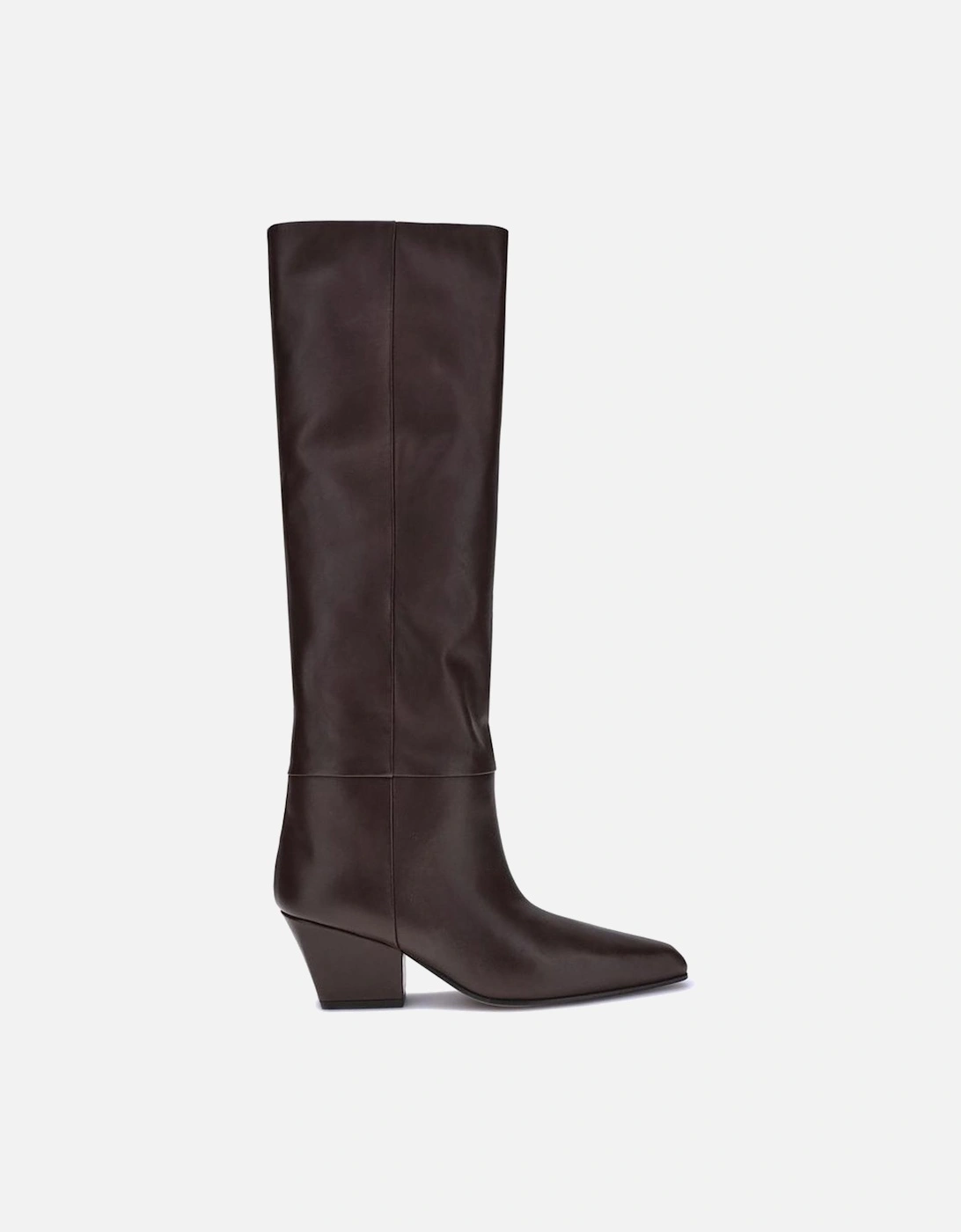 Tall Jane Almond Toe Texan Heel Boots Women - Brown, 4 of 3