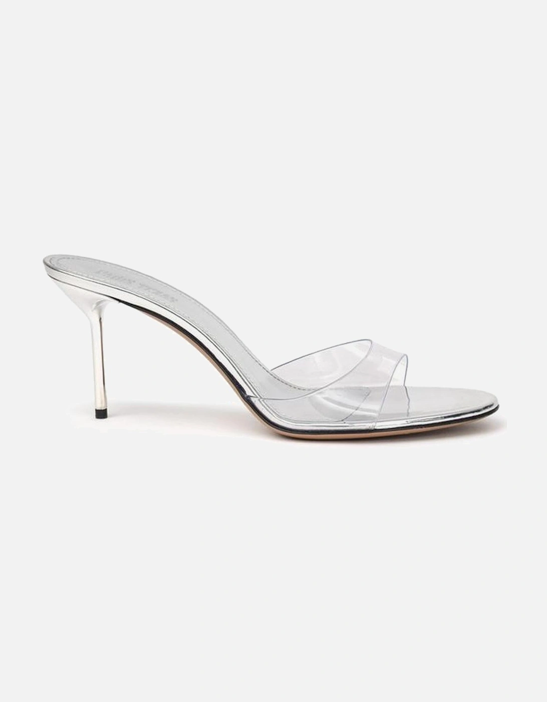 Mule Lidia Leather Stiletto Heel Sandals Women - Gray Shoes, 7 of 6