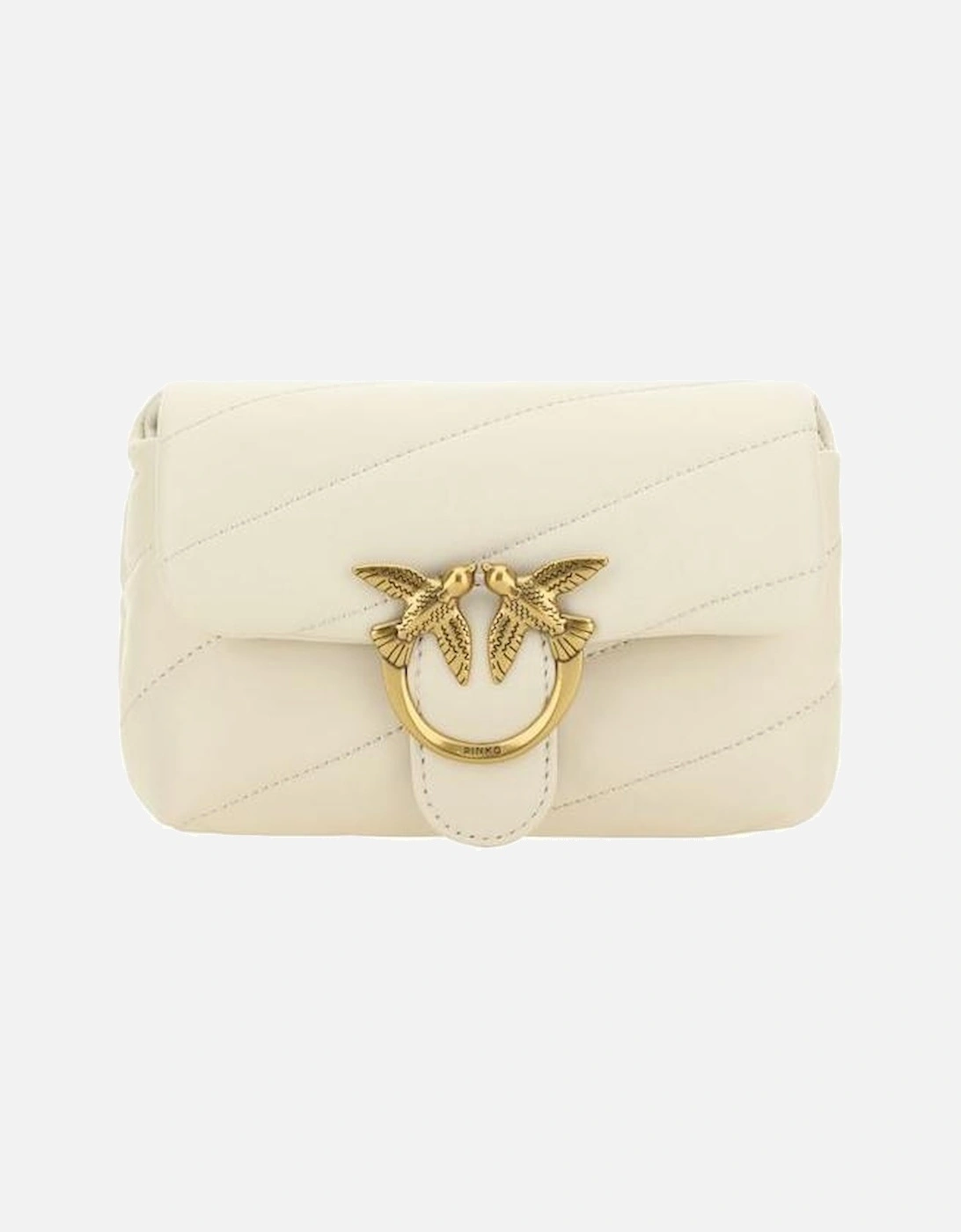 Leather Biker Jacket with Silver Hardware Women - White Shoulder Bags, 5 of 4