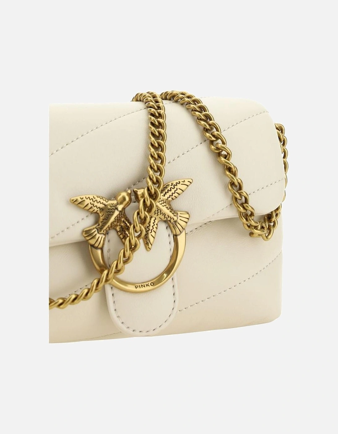 Leather Biker Jacket with Silver Hardware Women - White Shoulder Bags