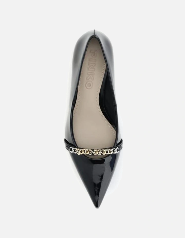 Pinstripe Double-Breasted Wool Blazer Women - Black Pumps