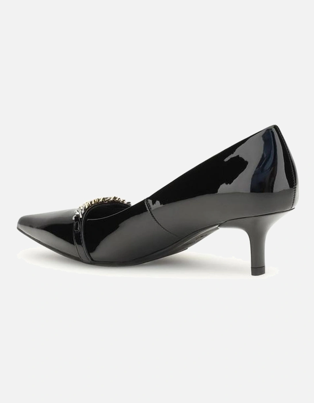 Pinstripe Double-Breasted Wool Blazer Women - Black Pumps