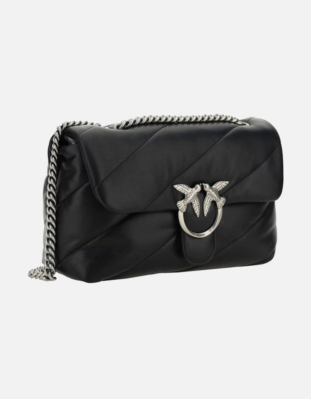 Calfskin Love Classic Quilted Shoulder Bag Women - Black