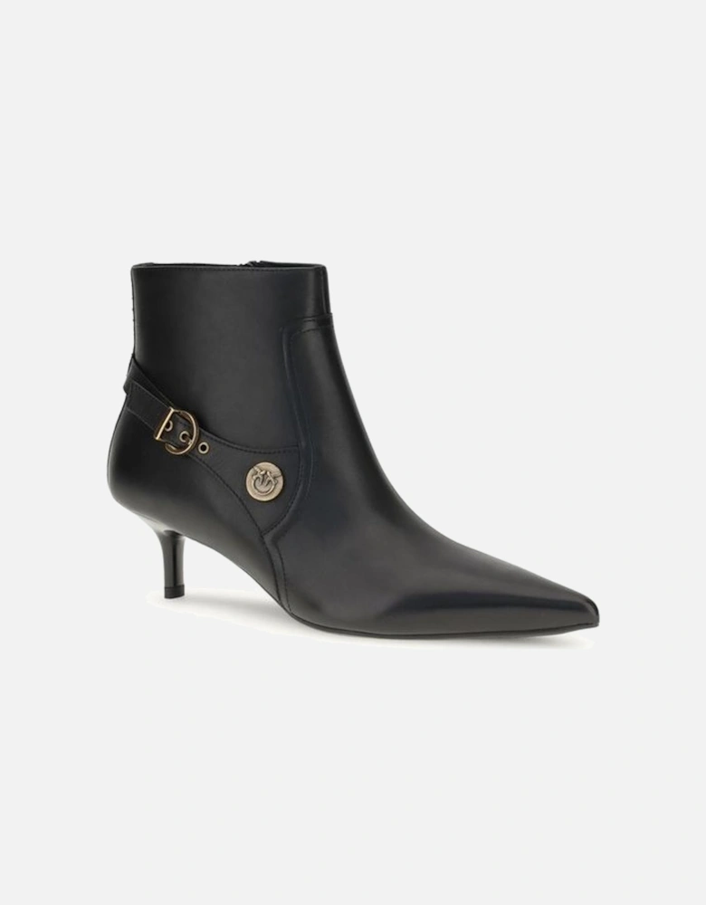 Wool-Blend Double-Breasted Overcoat Women - Black Boots