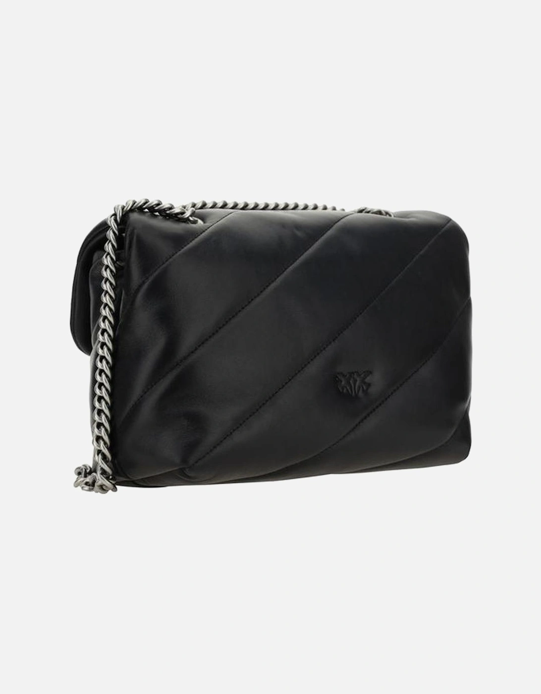 Calfskin Love Classic Quilted Shoulder Bag Women - Black