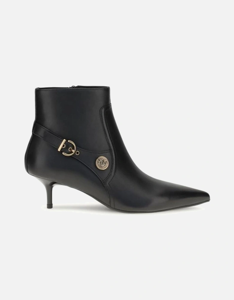 Wool-Blend Double-Breasted Overcoat Women - Black Boots