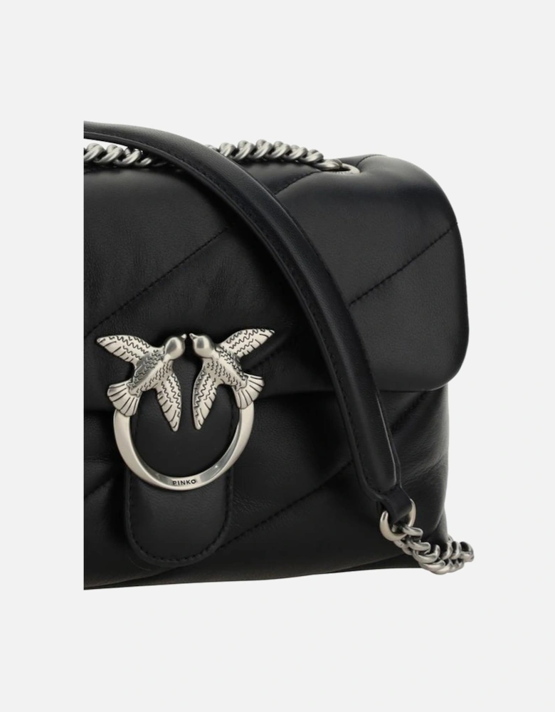 Calfskin Love Classic Quilted Shoulder Bag Women - Black