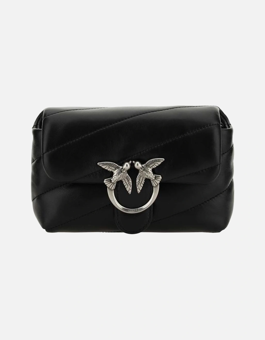Leather Biker Jacket with Zipped Pockets Women - Black Shoulder Bags, 5 of 4
