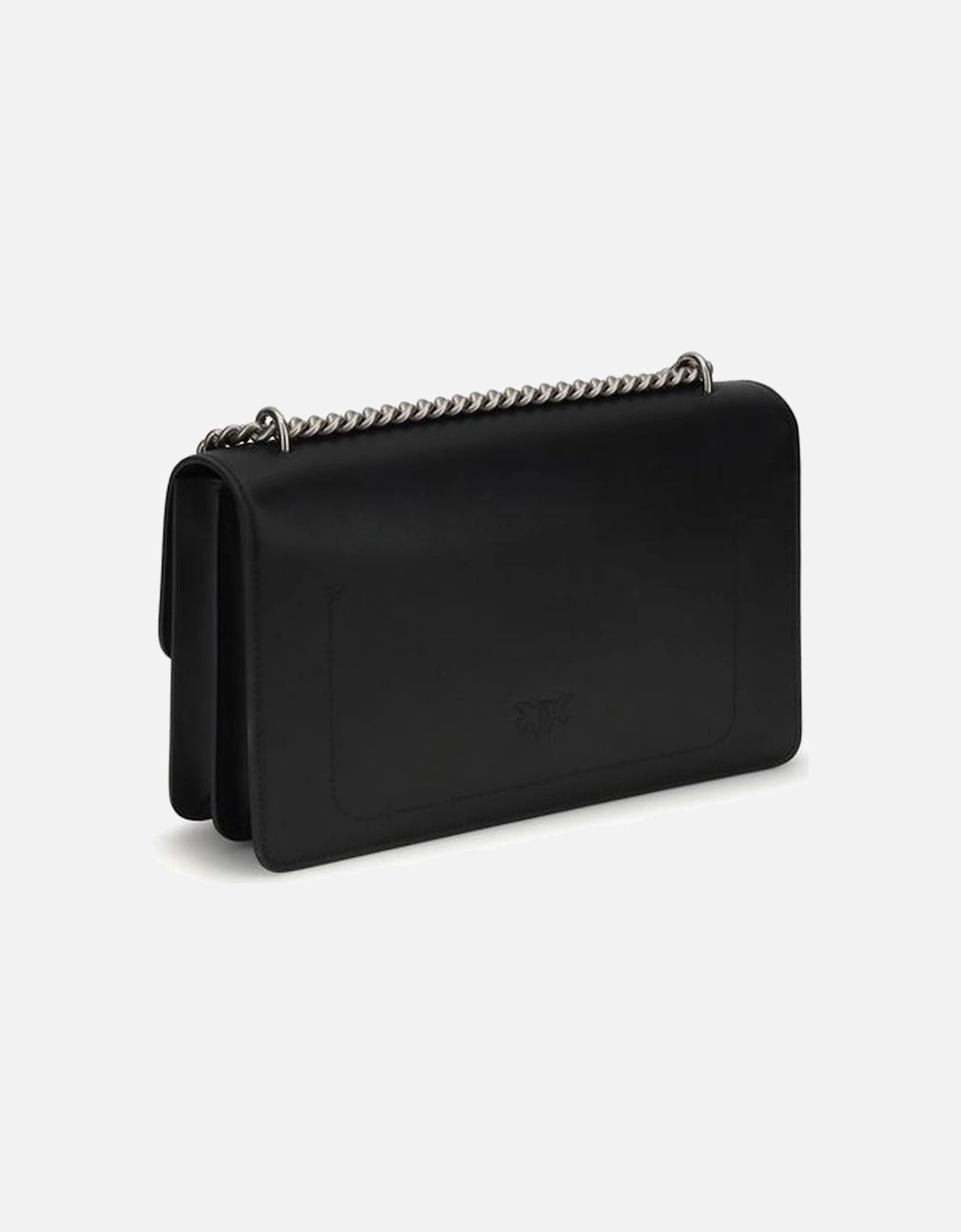 Love Birds Embossed Leather Shoulder Bag Women - Black