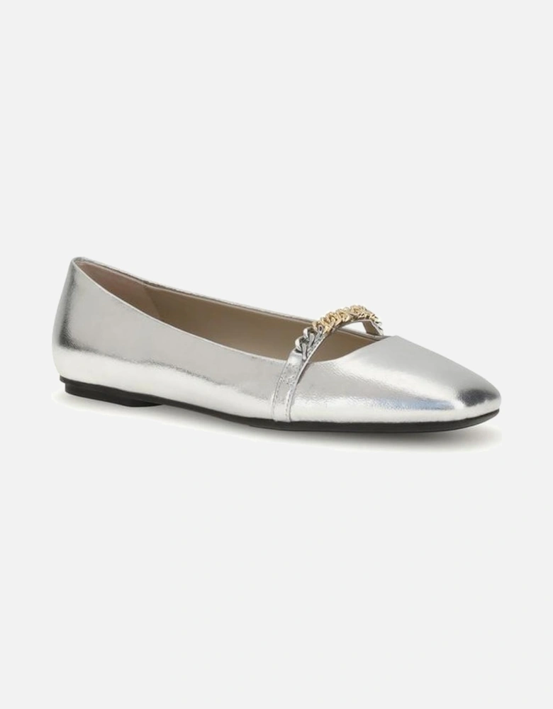 Leather Ankle Boots with Block Heel Women - Silver Shoes
