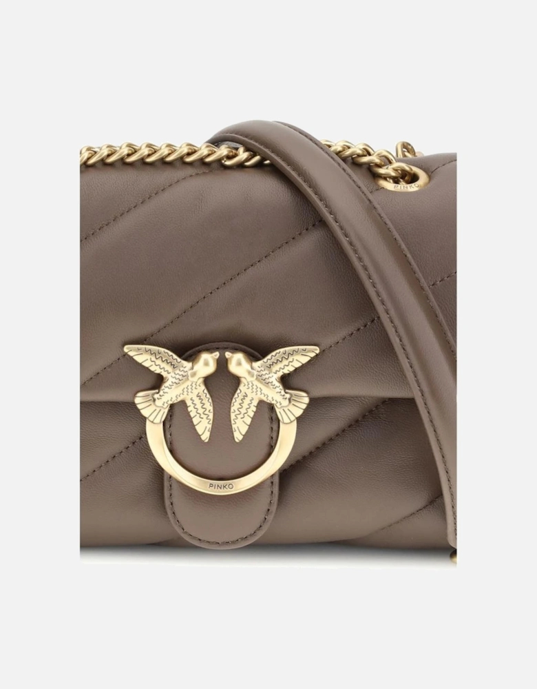 Love Mini Puff Leather Shoulder Bag Women - Brown