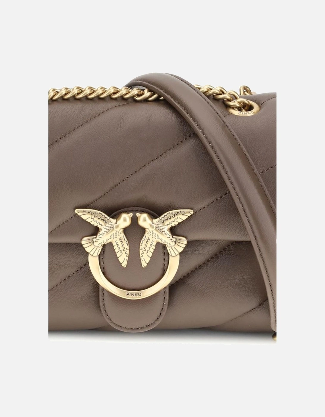 Love Mini Puff Leather Shoulder Bag Women - Brown