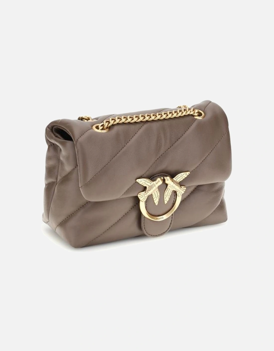 Love Mini Puff Leather Shoulder Bag Women - Brown