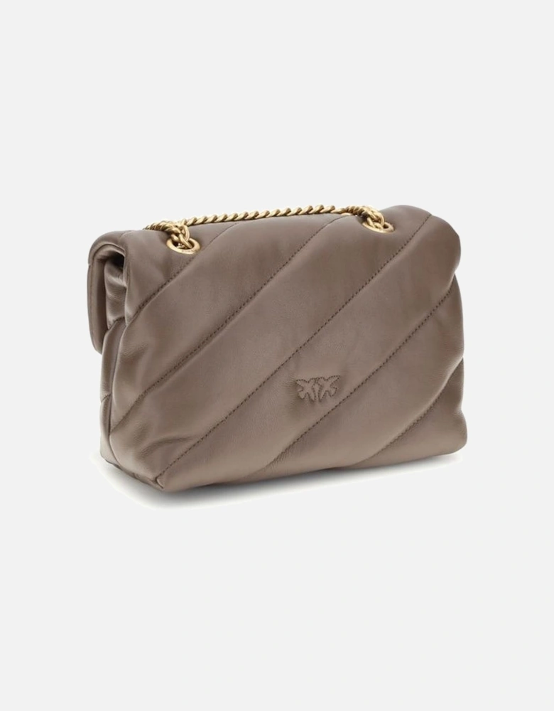 Love Mini Puff Leather Shoulder Bag Women - Brown