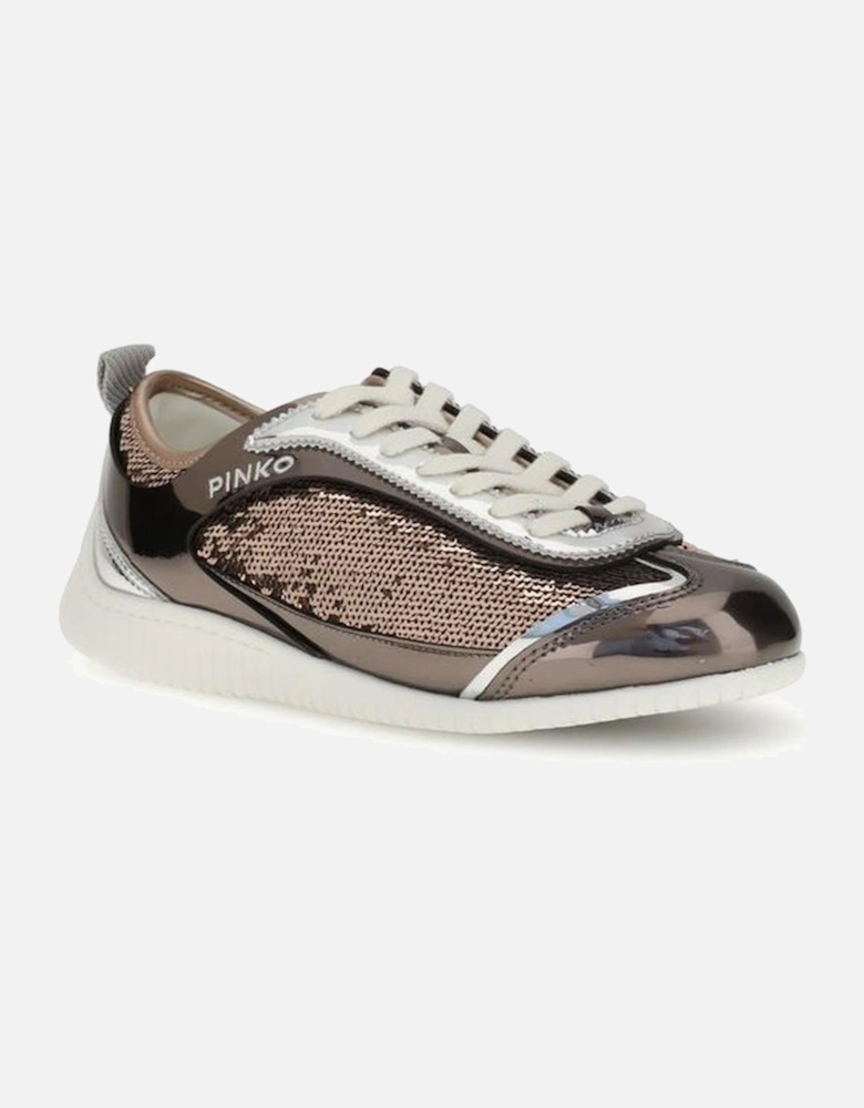 Leather Biker Jacket with Zipped Pockets Women - Multicolor Sneakers