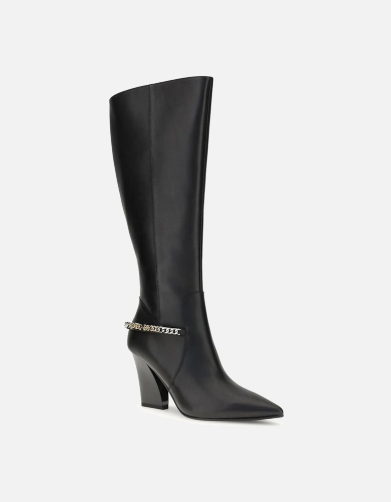 Wool-Blend Double-Breasted Overcoat Women - Black Boots