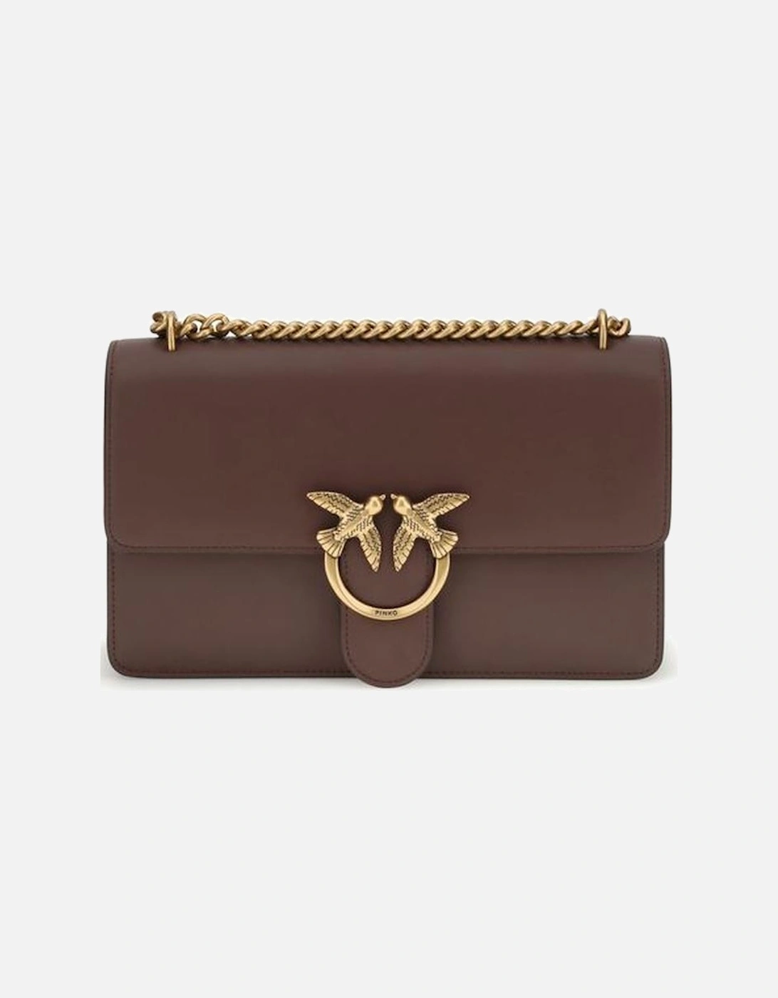 Love Birds Embossed Leather Shoulder Bag Women - Brown, 5 of 4