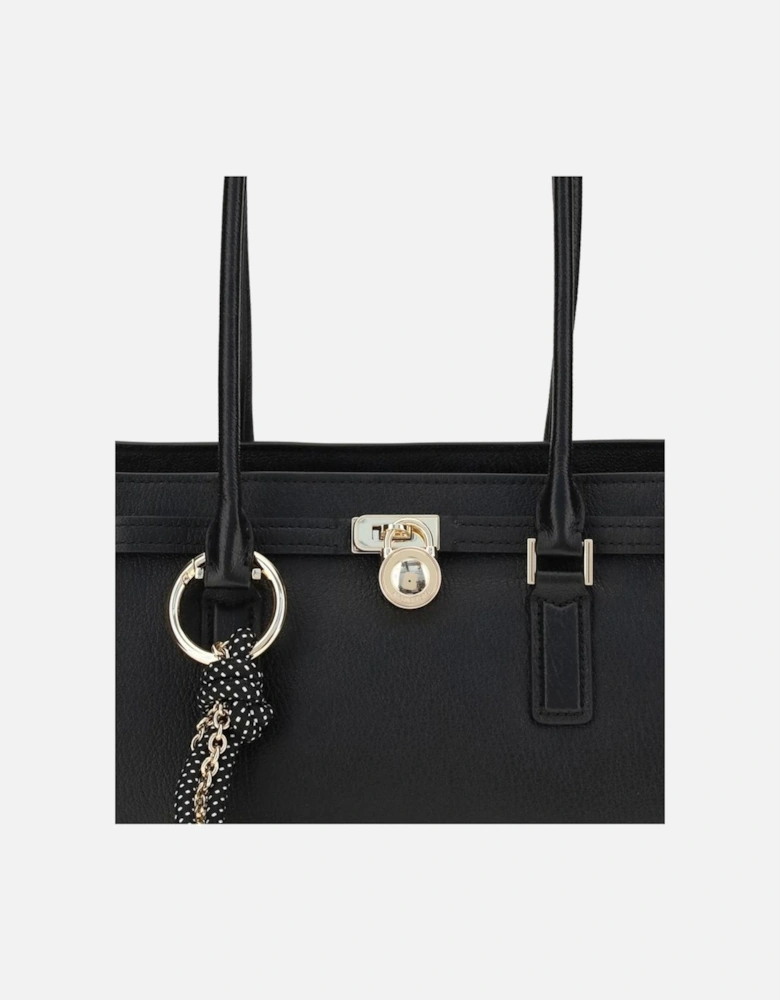 Structured Leather Crossbody Bag Women - Black Shoulder Bags