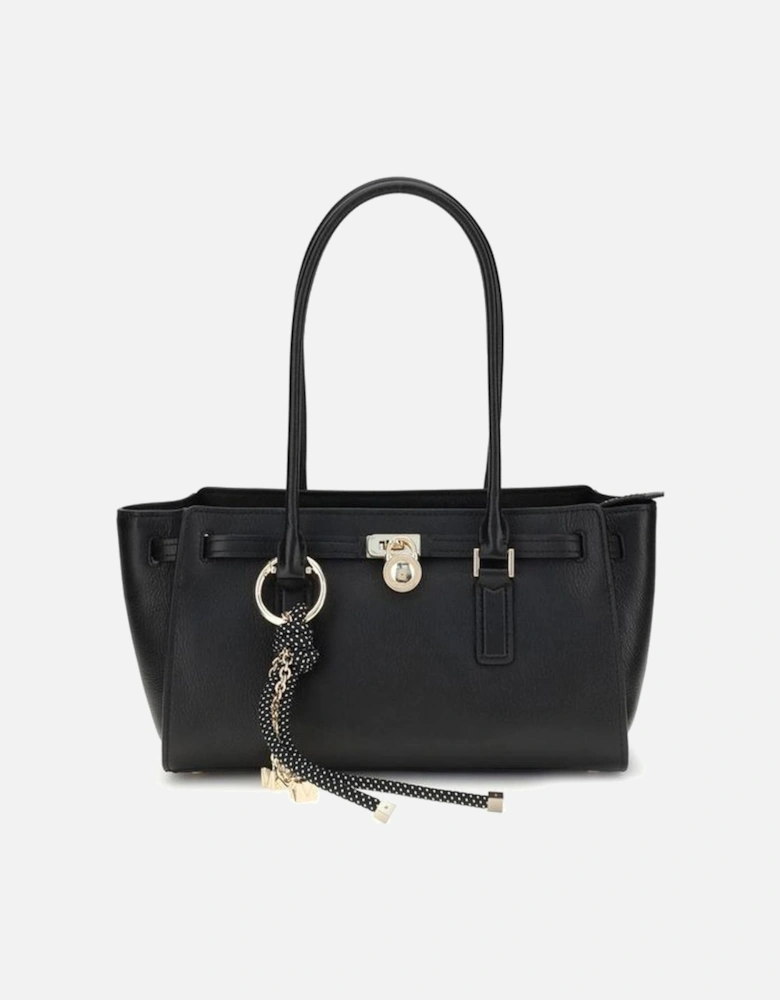 Structured Leather Crossbody Bag Women - Black Shoulder Bags