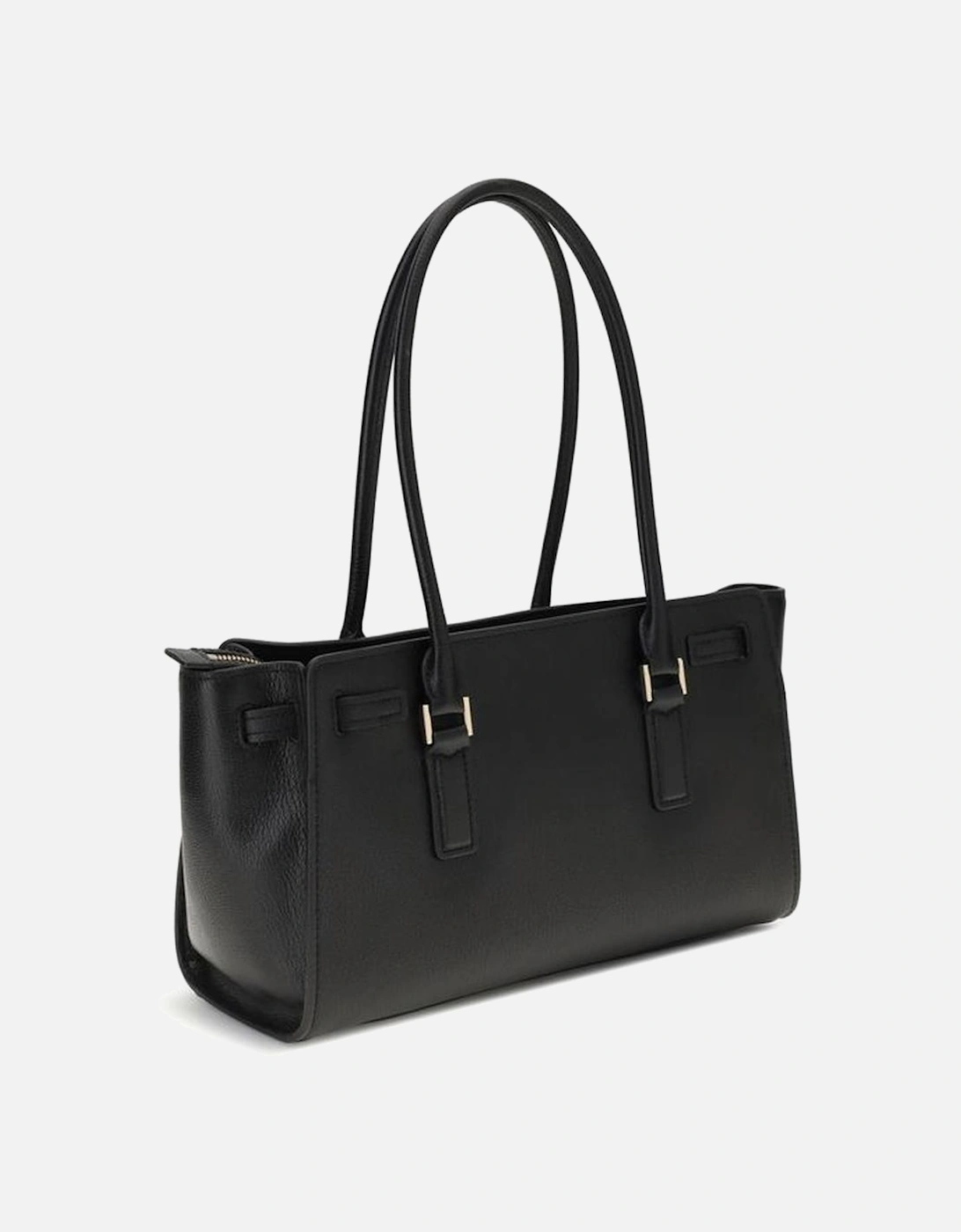 Structured Leather Crossbody Bag Women - Black Shoulder Bags