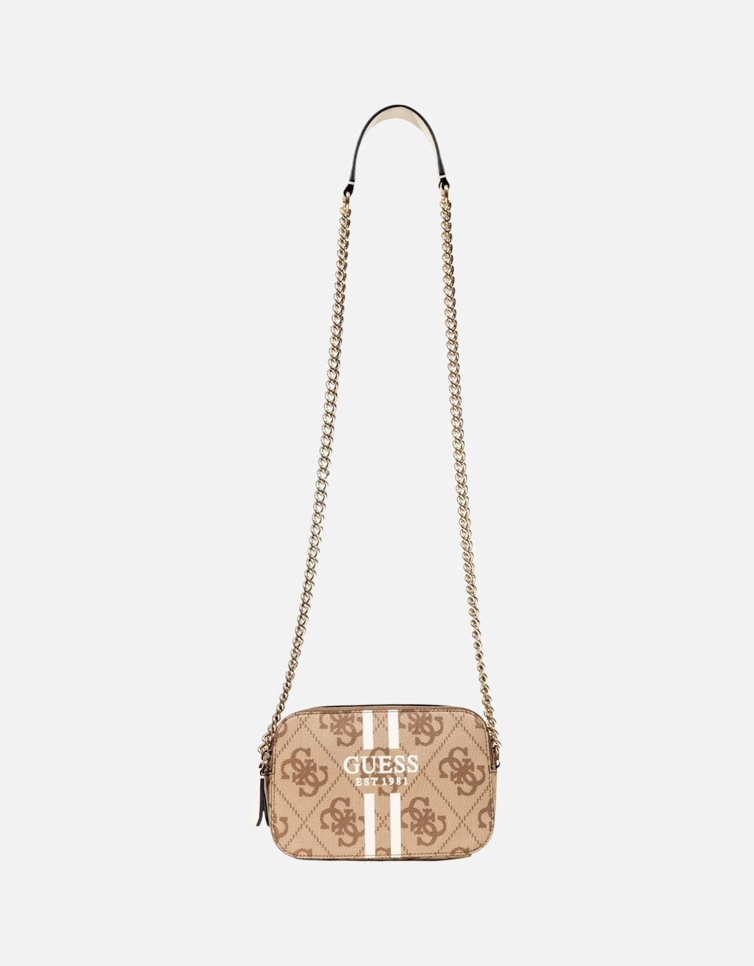 Printed Shoulder Bag with Zip Fastening Women - Beige, 4 of 3