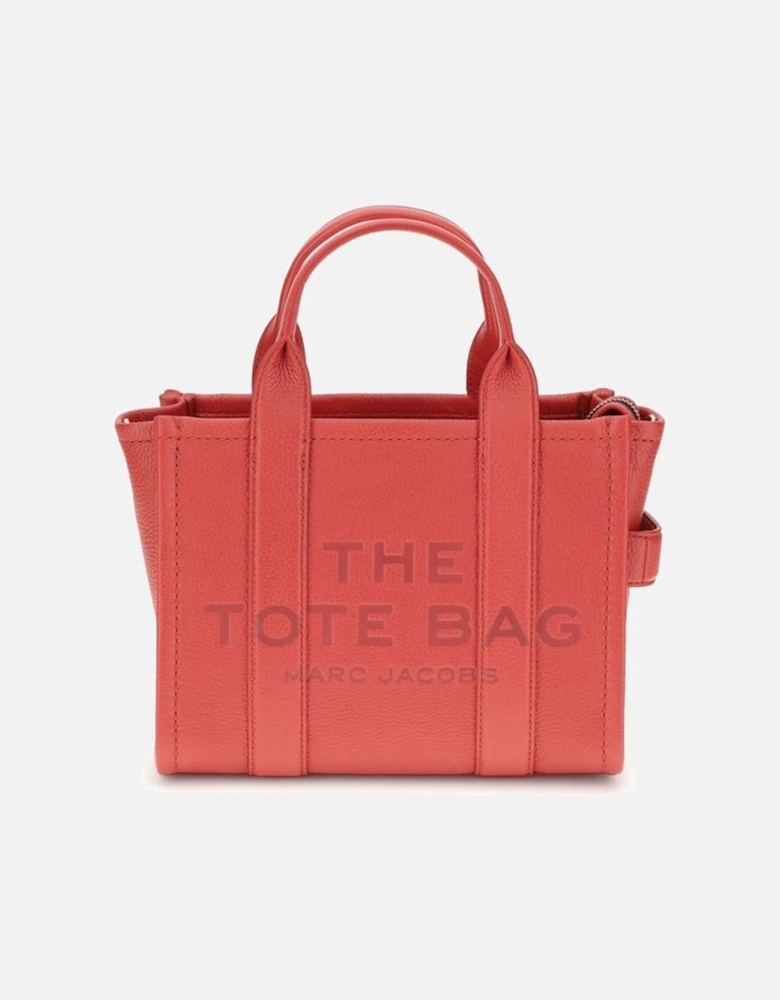 Leather High-Top Sneakers with Rubber Sole Women - Red Handbags